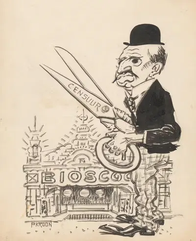 Рюйс де Бееренбрук как Чарли Чаплин. Закон о кино by Патрик Круун, 1923 — digital art print download