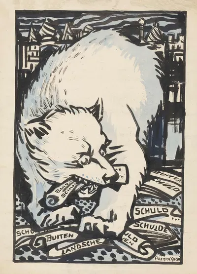 Русский медведь by Патрик Круун, 1917-1925 — digital art print download