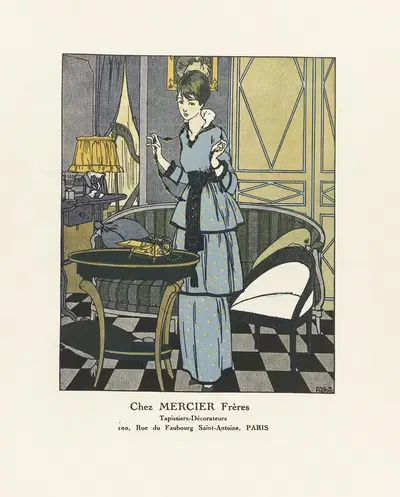 У МЕРСЬЕ Братьев Таписсеров – Декораторов by Поль Мерас, 1914 — digital art print download