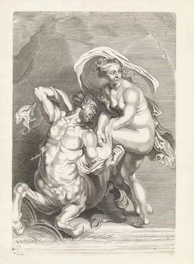Геркулес убивает Нессуса by Паулюс Понтий, 1616 - 1657 — digital art print download