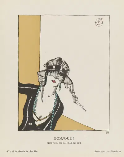 Bonjour Chapeau, de Camille Roger by Porter Woodruff, 1921 — digital art print download
