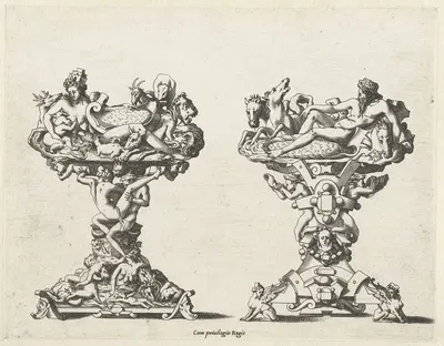 Two salt shakers by René Boyvin, 1542 - 1580 — digital art print download