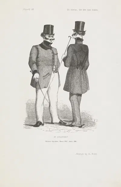 Одежда, которая делает человека III by Ромбертуз Юлианус ван Арюм, 1847 — digital art print download
