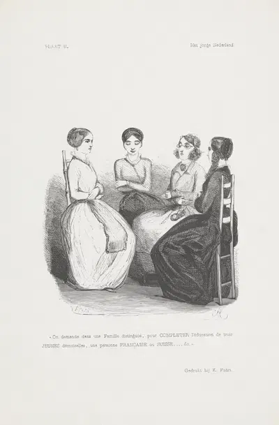 Молодая Нидерландия II by Ромбертуз Юлианус ван Арюм, 1847 — digital art print download