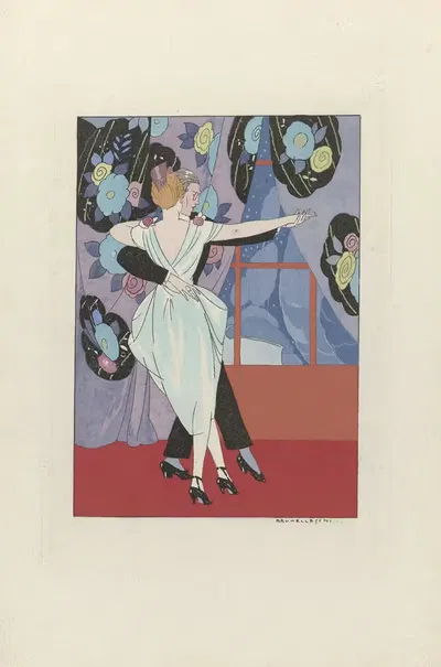 Dancing couple by Умберто Брунеллески, 1919-1920 — digital art print download
