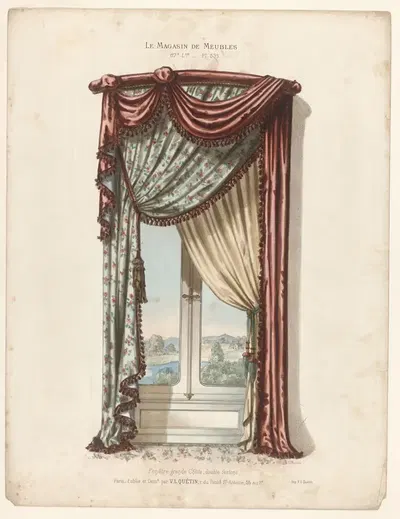Fenêtre grande Chûte, double festons by Victor Léon Michel Quétin, 1832 - 1904 — digital art print download