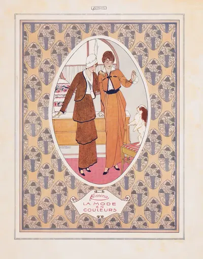 Fémina, La Mode en Couleurs by Victor Lhuer, 1914 — digital art print download