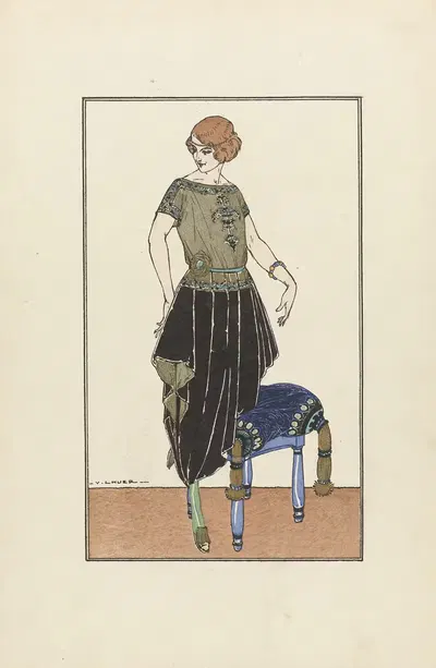 René Sacerdote by Victor Lhuer, 1921 — digital art print download