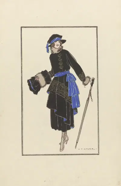Ses modèles exclusifs, René Sacerdote by Victor Lhuer, 1921 — digital art print download