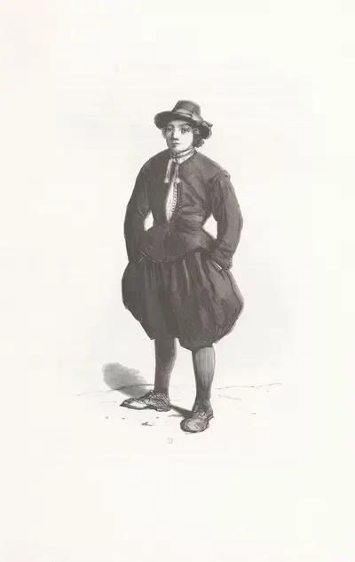 De Markense visser by Willem Hendrik Schmidt, 1841 — digital art print download