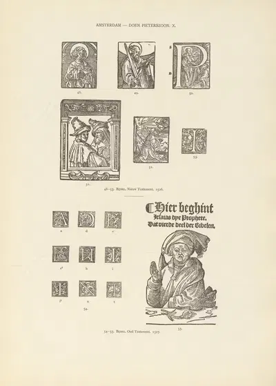 L'art typographique dans les Pays-Bas pendant les années 1500 à 1540 Pl.017 by Wouter Nijhoff, 1926 — digital art print…