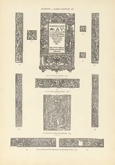 L'art typographique dans les Pays-Bas pendant les années 1500 à 1540 Pl.072 by Wouter Nijhoff, 1926 — digital art print…