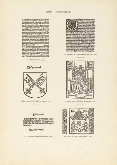 L'art typographique dans les Pays-Bas pendant les années 1500 à 1540 Pl.098 by Wouter Nijhoff, 1926 — digital art print…