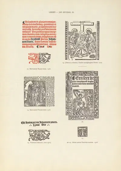 L'art typographique dans les Pays-Bas pendant les années 1500 à 1540 Pl.100 by Wouter Nijhoff, 1926 — digital art print…