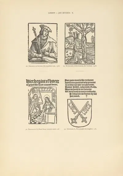 L'art typographique dans les Pays-Bas pendant les années 1500 à 1540 Pl.101 by Wouter Nijhoff, 1926 — digital art print…