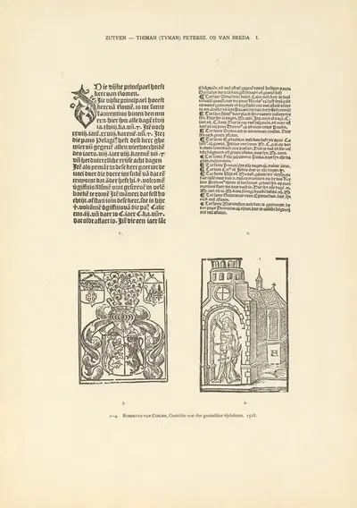 L'art typographique dans les Pays-Bas pendant les années 1500 à 1540 Pl.129 by Wouter Nijhoff, 1926 — digital art print…