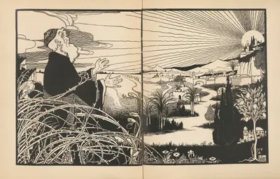 Песни гетто Пл.09 by Эфраим Моисеевич Лилиен, 1905 — digital art print download