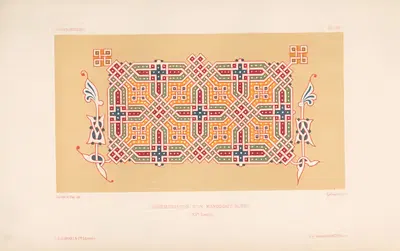 Орнаментация русского манускрипта (XV век) by Южен-Эммануэль Виолет-ле-Дюк, 1877 — digital art print download
