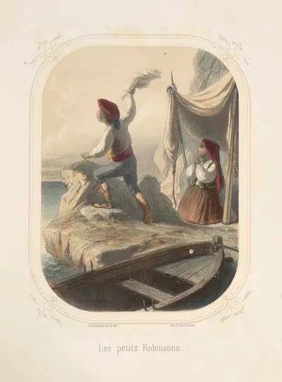 Маленькие Робинзоны by Франсуа Гренье, 1860 — digital art print download