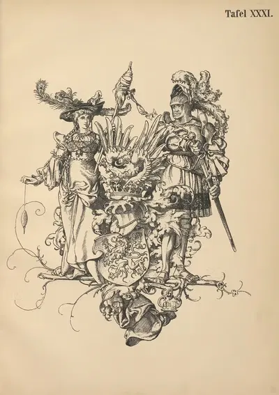 Геральдический справочник для любителей геральдики by Эмиль Дёплер, 1893 — digital art print download