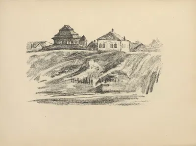 Деревянная синагога в Гродно by Германн Струк, 1916 — digital art print download