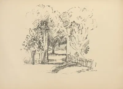 Вход в парк в Гродно by Германн Струк, 1916 — digital art print download
