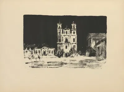 Барочная церковь в Гродно by Германн Струк, 1916 — digital art print download