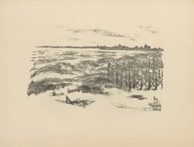 На пляже Либау by Германн Струк, 1916 — digital art print download