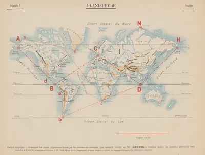 Planisphère – Analyse‎ by Jacques Autor Parlier, 1907 — digital art print download