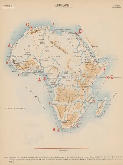 Afrique‎ – Analyse by Jacques Autor Parlier, 1907 — digital art print download