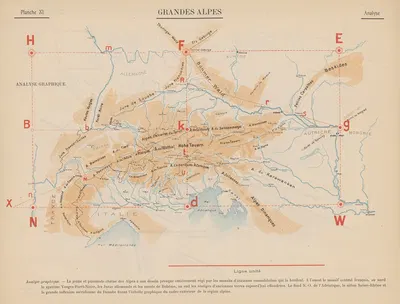Grandes‎ ‎Alpes‎ – Analyse by Jacques Autor Parlier, 1907 — digital art print download