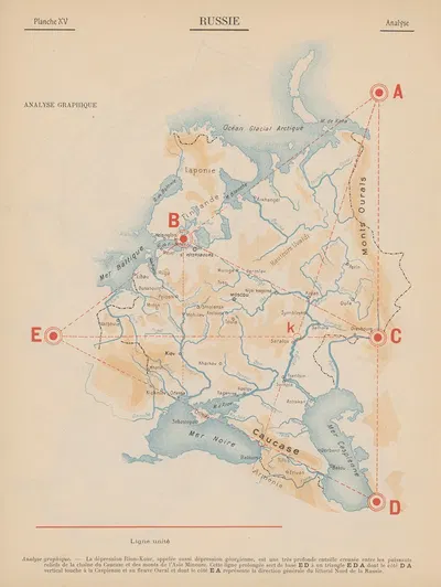 Russie‎ – Analyse by Jacques Autor Parlier, 1907 — digital art print download