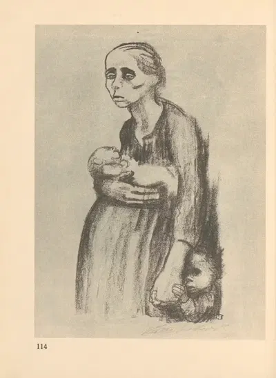 Женщины и дети by Кэтэ Кольвиц, 1925 — digital art print download