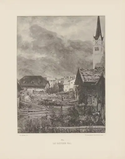 Долина Гастайнер by Адольф фон Менцель, 1895 — digital art print download