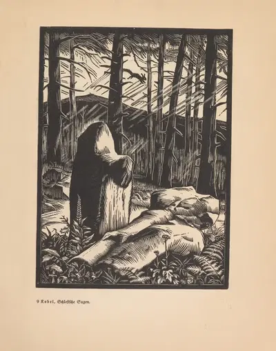 Шлезские сказания Пл.09 by Бодо Циммерманн, 1931 — digital art print download