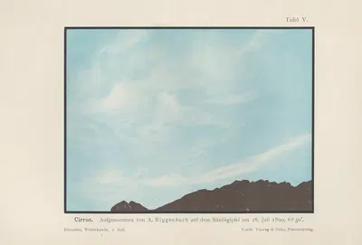 Cirrus by Richard Börnstein, 1906 — digital art print download