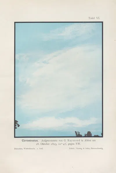 Cirrostratus by Richard Börnstein, 1906 — digital art print download