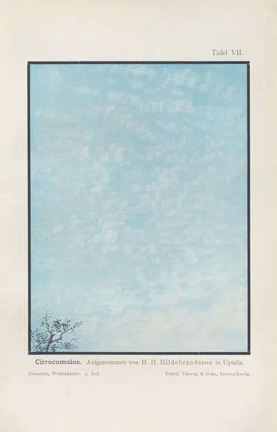Cirrocumulus by Richard Börnstein, 1906 — digital art print download
