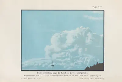 Cumulonimbus by Richard Börnstein, 1906 — digital art print download