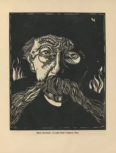 Анри Кителье - Поэт Эмиль Верхаерен by Сандер Пьеррон, 1931 — digital art print download