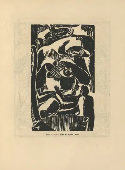 Йозеф Кантер – Мать и Ребенок by Сандер Пьеррон, 1931 — digital art print download