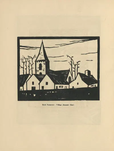 Андре Патерно – Фламандская деревня by Сандер Пьеррон, 1931 — digital art print download