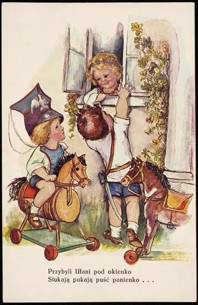 Прибыли Уланы под окошко, стучат, пускай, паненка… by А. Урсын, 1927-1936 — digital art print download