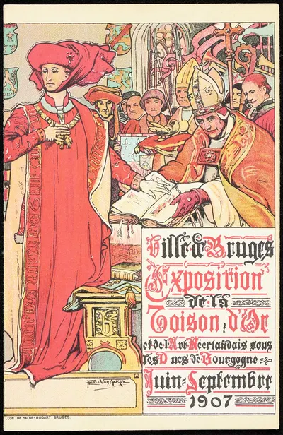 Город в Брюгге Выставка Золотого руна (…) Июнь – Сентябрь 1907 by Флори ван Акер, 1907 — digital art print download