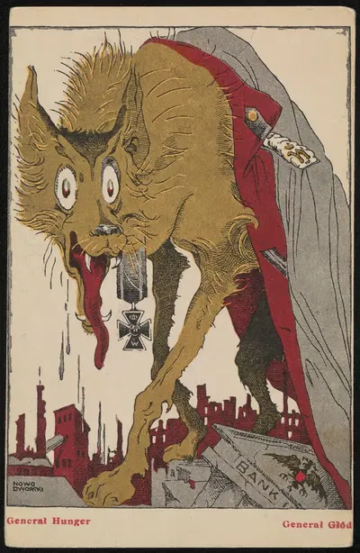 Генерал Голод by Генрик Август Новодворский, 1915 — digital art print download
