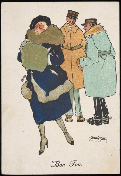 Бон тон by Дж. М. Карикатура, 1923 — digital art print download
