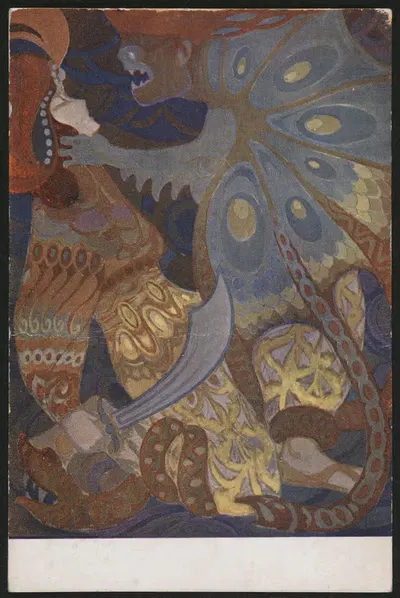 Śmierć i książątko; La mort et le petit prince by Kajetan Stefanowicz, 1906-1930 — digital art print download