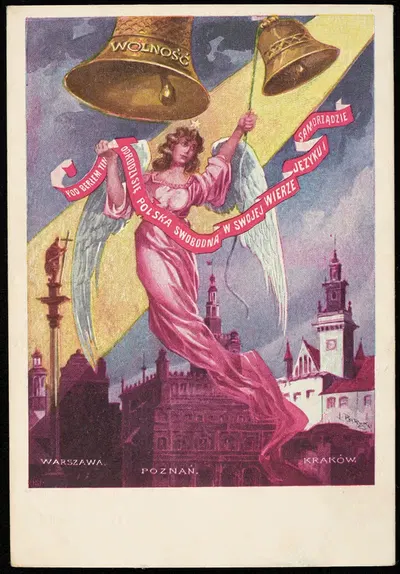 Warszawa, Poznań, Kraków by Leonard Barski, 1915 — digital art print download