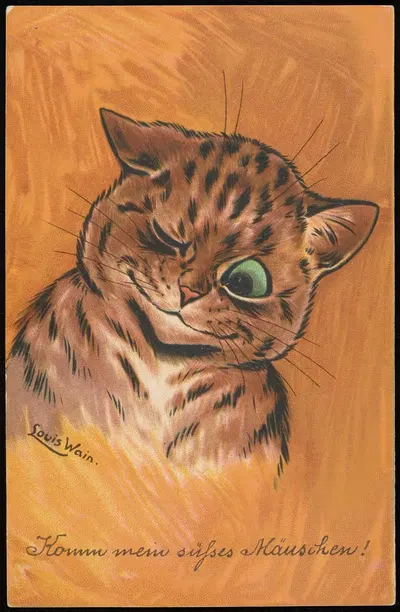 Komm mein süfses Mäuschen! by Louis Wain — digital art print download