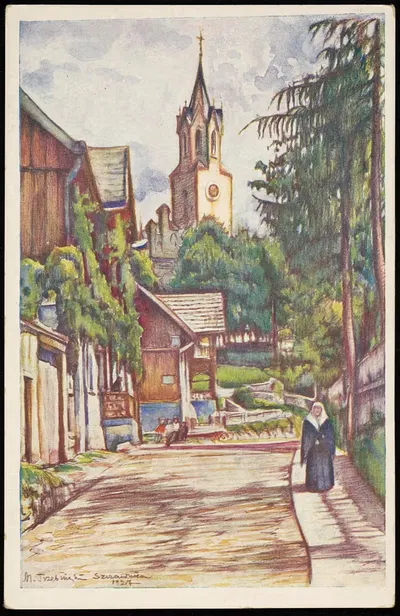 Щавница, ул. Шлахтовская by Мариан Тшебиньский, 1930-1939 — digital art print download